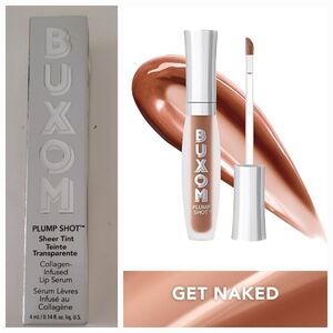 Buxom NIB Plump Shot Sheer Collagen Infused Lip Serum GET NAKED